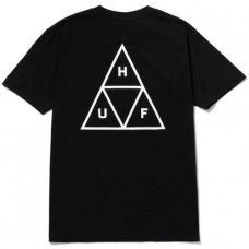 Camiseta Manga Corta HUF Set Triple Triangle Negra